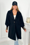 #trendy kabátik s manžetami 2398, ITALIA fashion