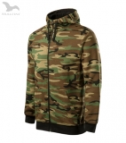 #trendy pánska maskáčová mikina CAMO ZIPPER