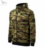 #trendy pánska maskáčová mikina CAMO ZIPPER