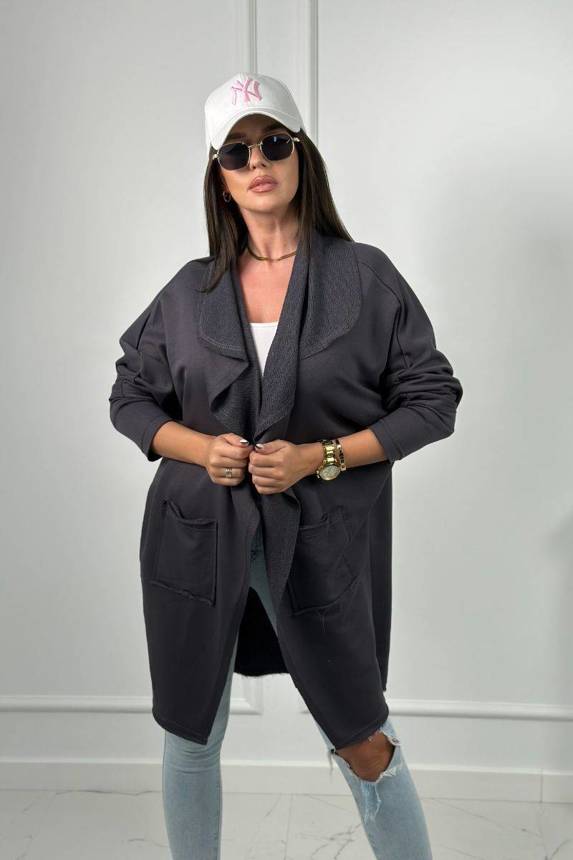 #trendy pelerína s vreckami 9587