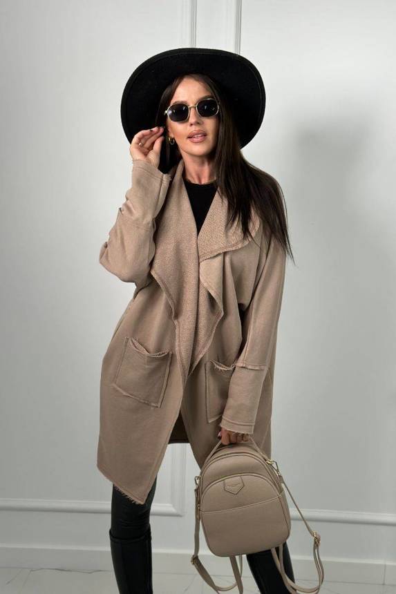 #trendy pelerína s vreckami 9587