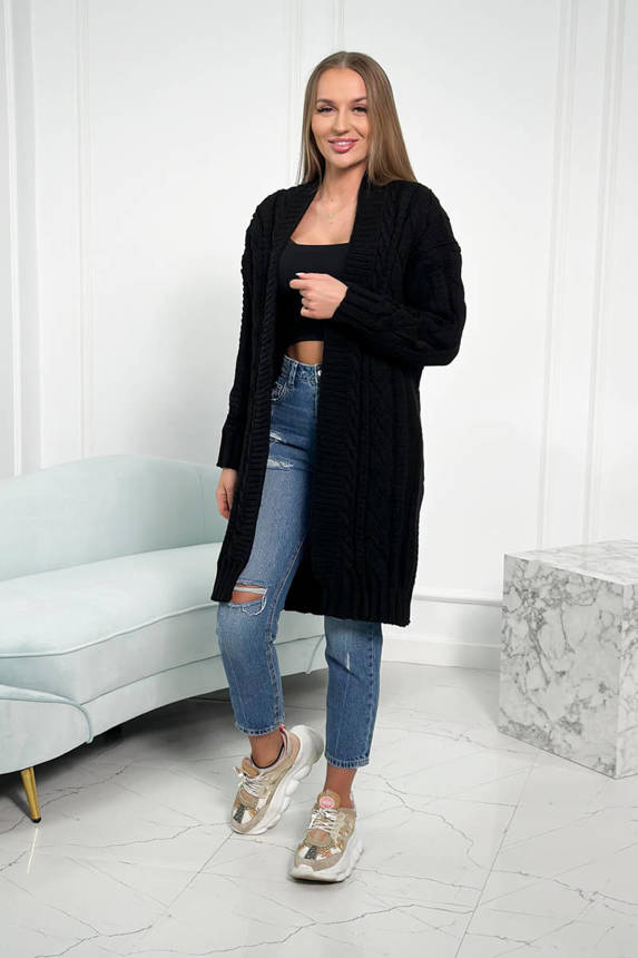 #trendy dámsky dlhý kardigan SW1