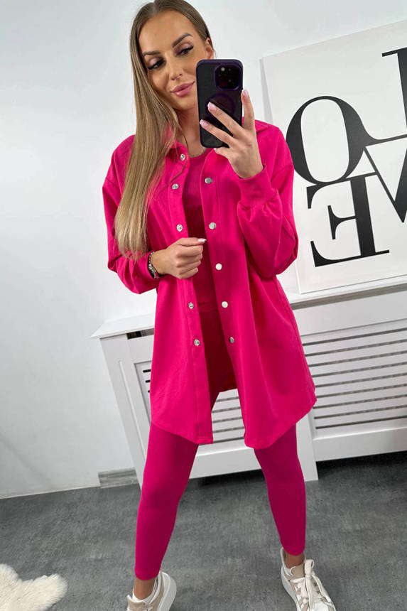 #trendy set - košeľa+legíny+top 9452, KESI
