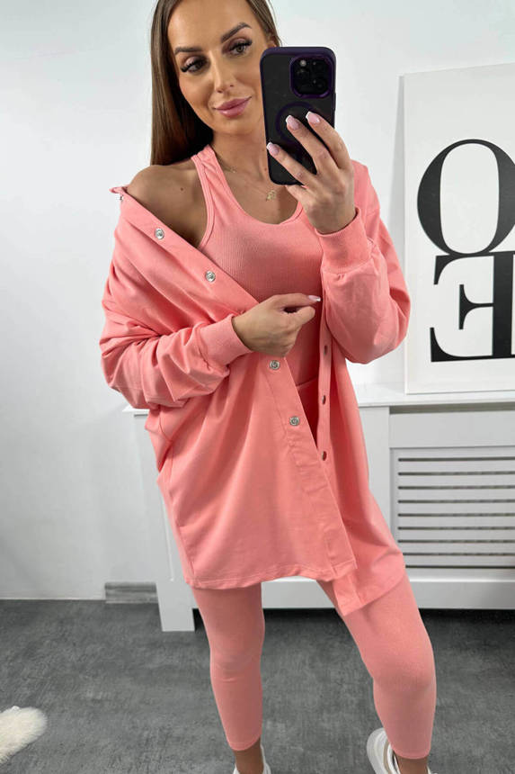 #trendy set - košeľa+legíny+top 9452, KESI