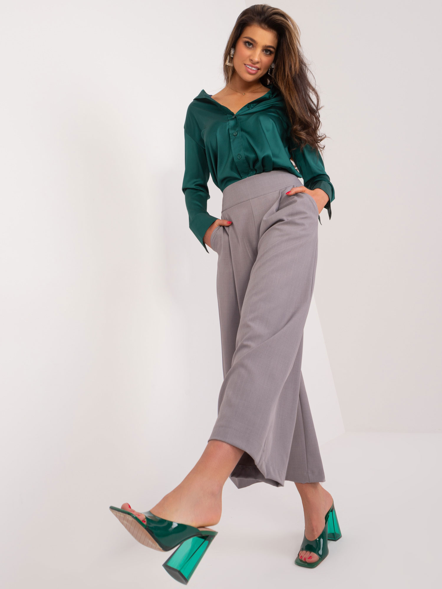 #trendy široké nohavice 7723