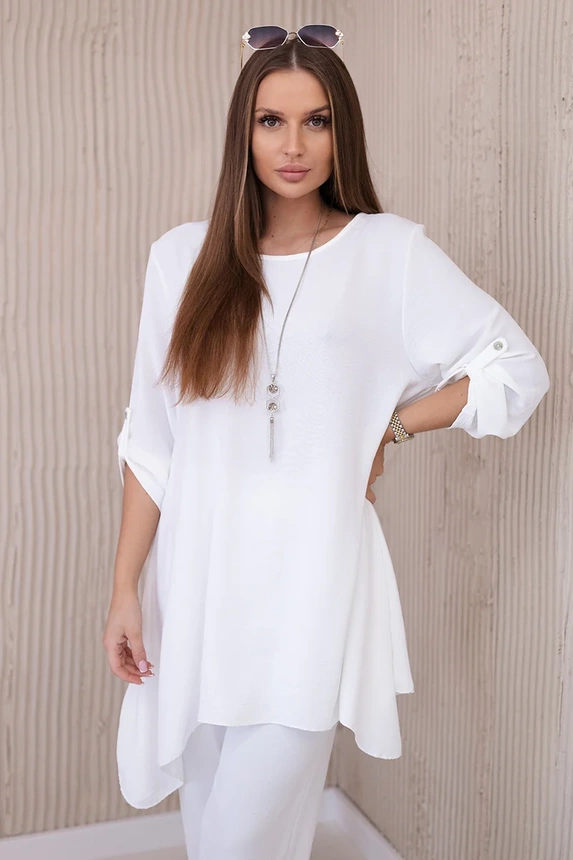 #TRENDY elegantná súprava blúzka+široké nohavice 1025A, KESI