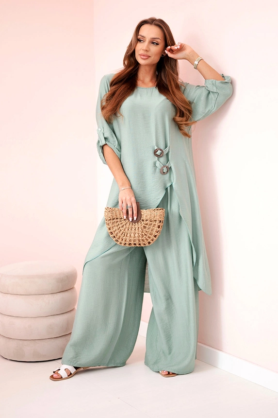 #TRENDY elegantný komplet, nohavice+blúzka, 24067, KESI