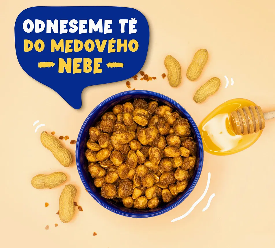 Arašidy v slanom karameli s medom 200g