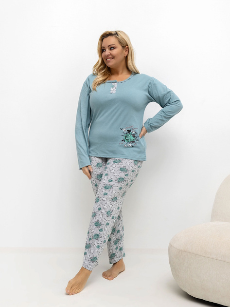 #TRENDY bavlnené pyžamo, PLUS SIZE