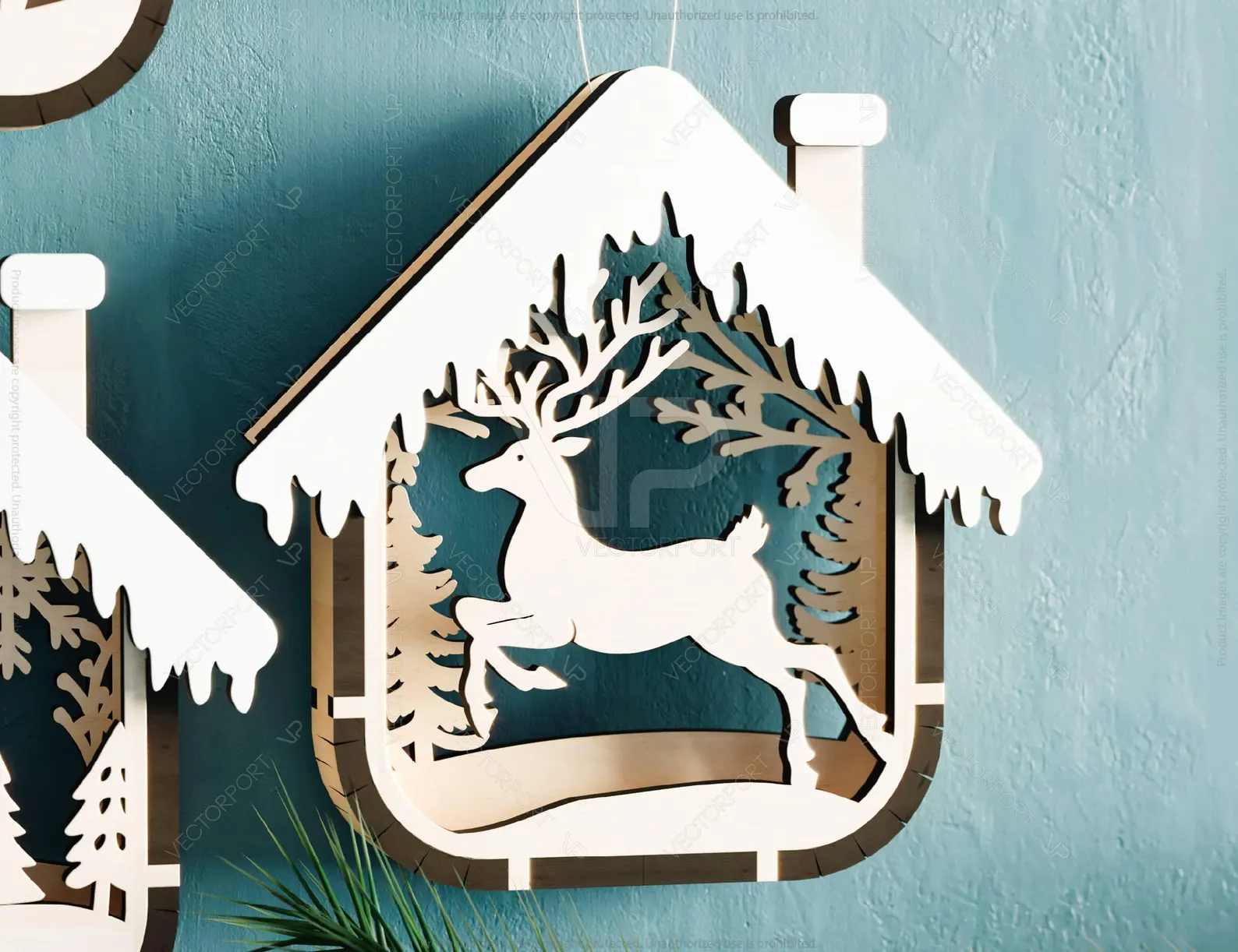 Vianočná ozdoba z dreva, 1ks