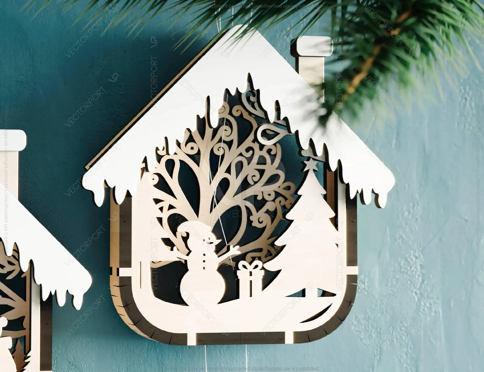 Vianočná ozdoba z dreva, 1ks