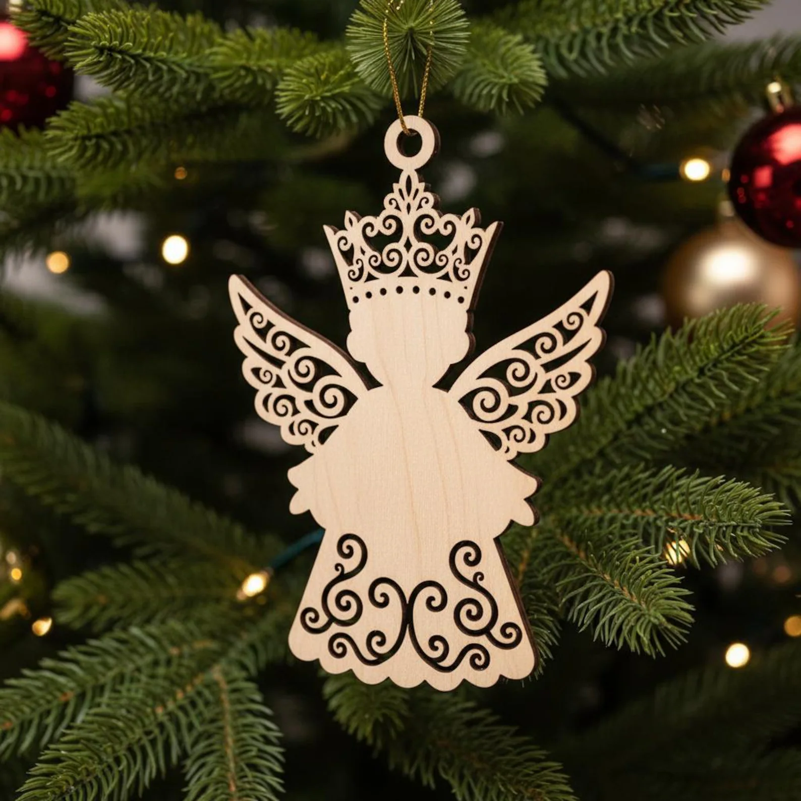 Vianočná ozdoba z dreva, 1ks
