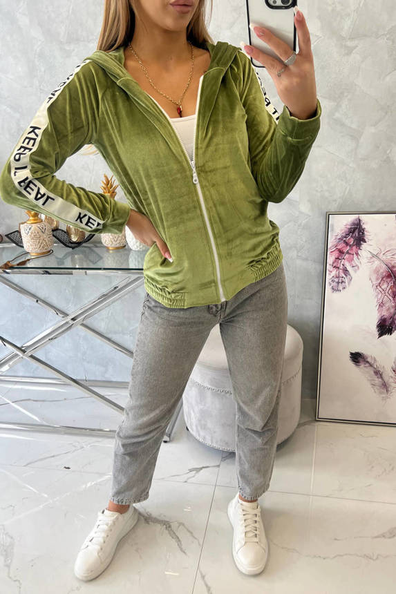 TRENDY velúrová mikina 9101, KESI
