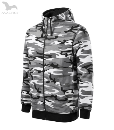 #trendy pánska maskáčová mikina CAMO ZIPPER
