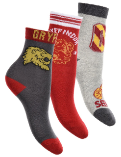 #trendy ponožky pre deti 3-páry, lycencované, HARRY POTTER