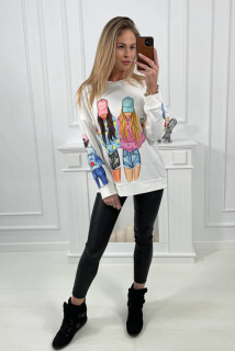 #trendy mikina s potlačou 6285 ITALIA fashion, KESI