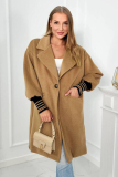 #trendy kabátik s manžetami 2398, ITALIA fashion